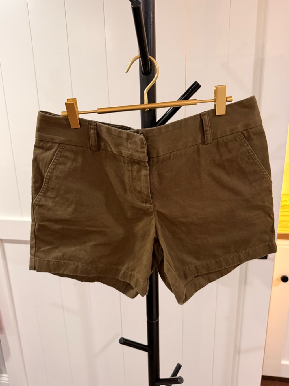 J. Crew Olive Green Cotton Bermuda Shorts